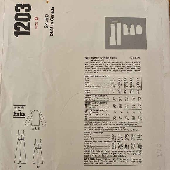 VTG ‘70s Vogue Leo Narducci UNCUT Pattern - Picture 4 of 8